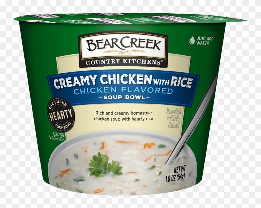 Creamy Chicken With Rice Soup Bowl - Bear Creek Soup Cup Clipart #3622106