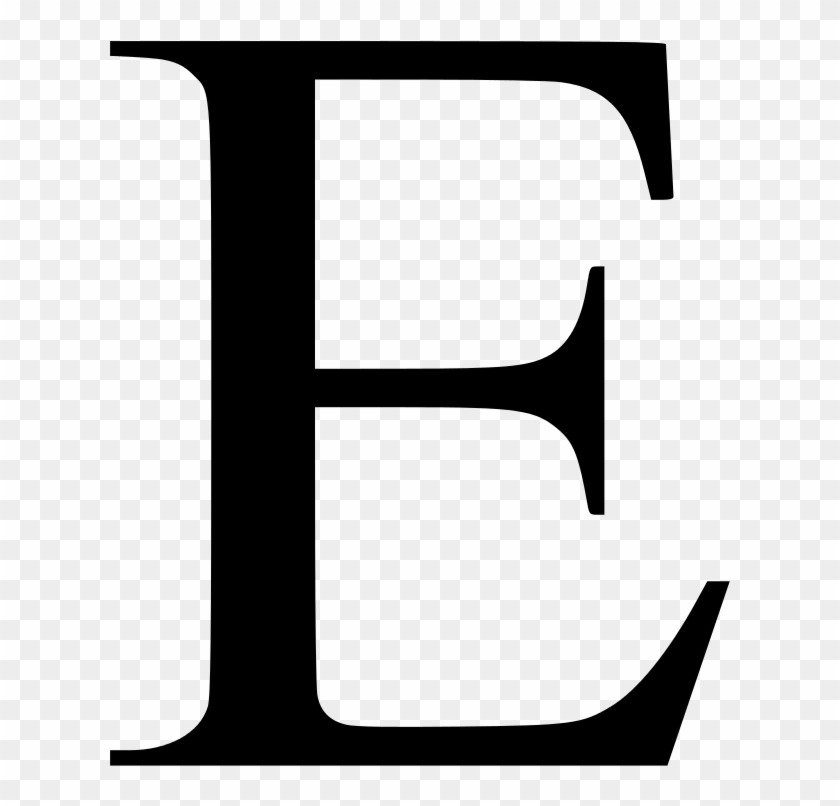 Greek Uc Epsilon - Greek Alphabet Epsilon Png Clipart