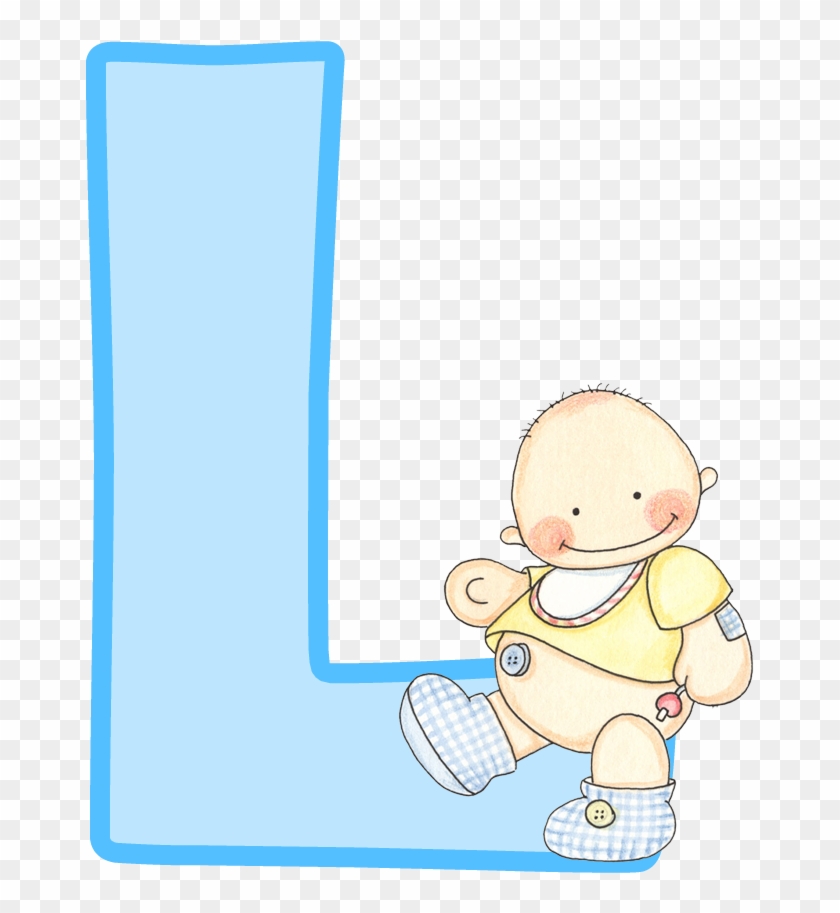 Alfabeto Con Lindo Beb - Baby Shower Niño Clipart #3622307
