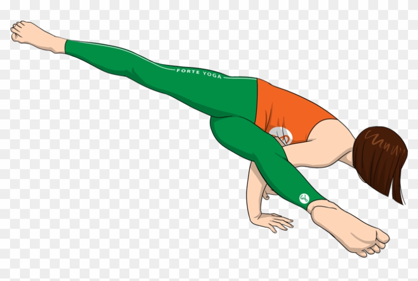 Yoga Poses Png , Png Download - Split Leg Yoga Arm Balance Clipart #3622428