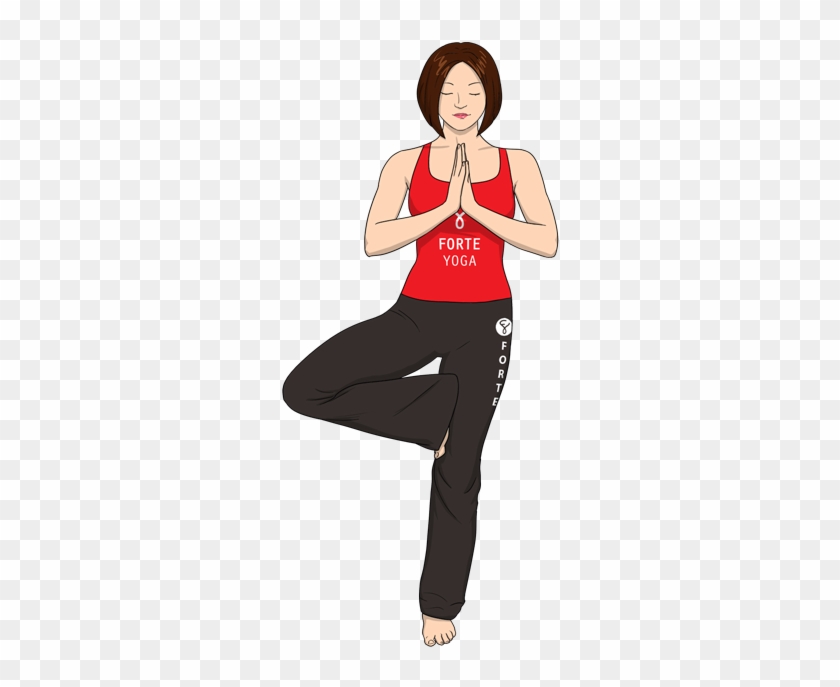 Tree Yoga Pose - Forte Yoga Tree Pose Clipart