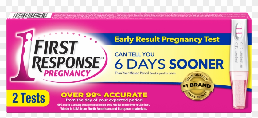 First Response Early Result Pregnancy Test, 2 Pack - Lilac Clipart #3622497