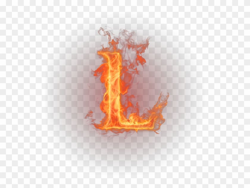 Letter L Png - Flaming Letter B Png Clipart #3622588