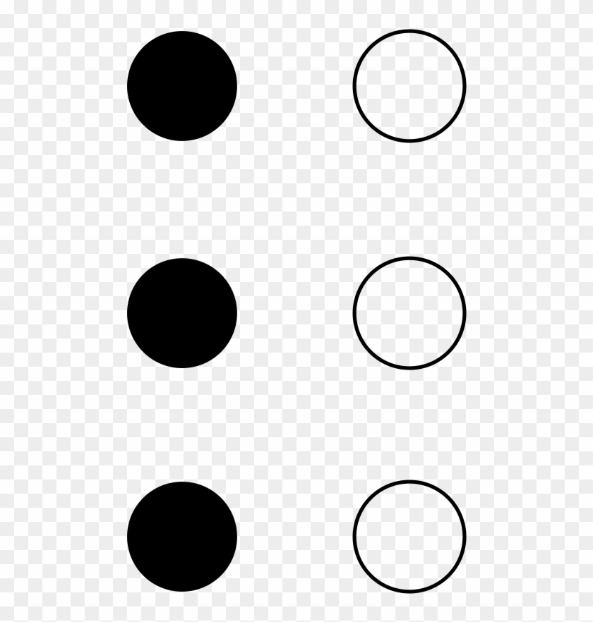 La Letra L En El Alfabeto Manual - Braille Letter L Clipart