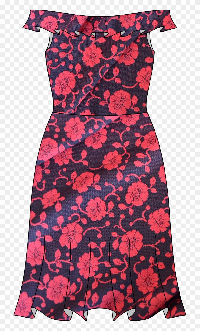 6665 Garden Vestido - Day Dress Clipart