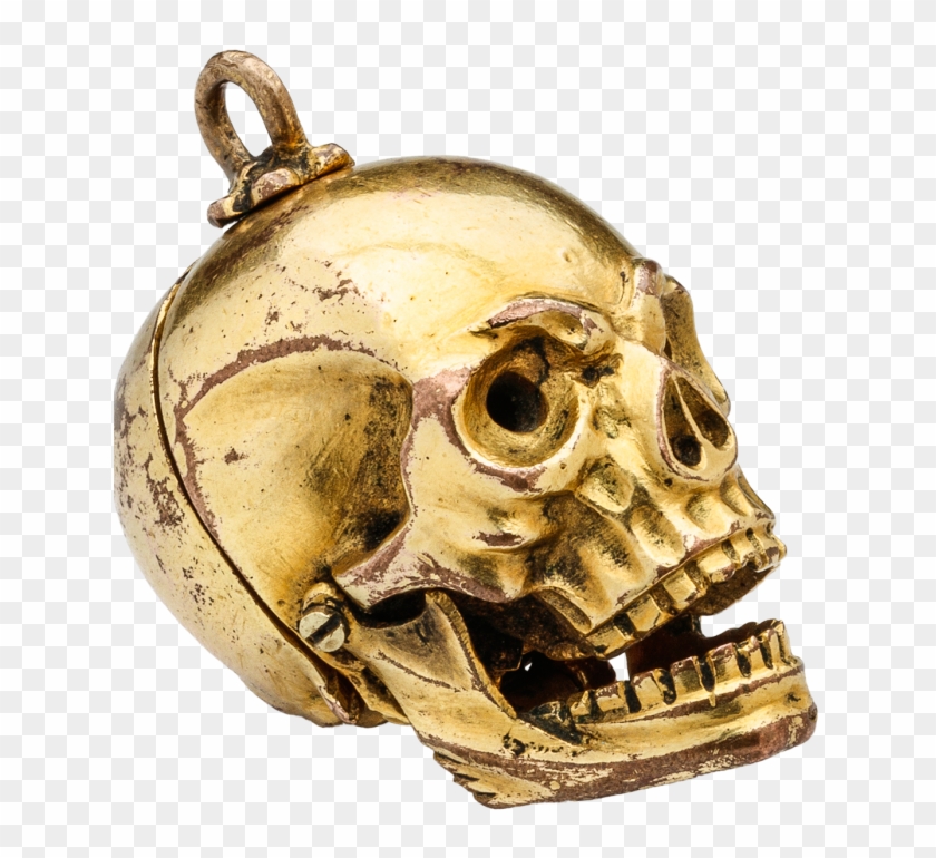 Memento Mori Skull Pendant - Locket Clipart #3623436