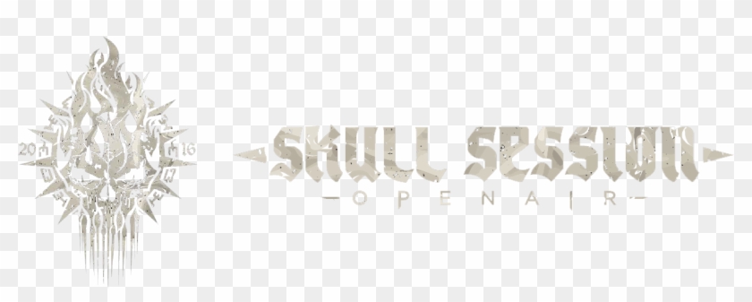 Skull Session - Calligraphy Clipart #3623816