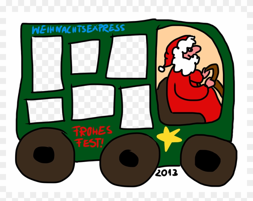 Christmas Express Template Frame Photo Collage - Christmas Collage Template Png Clipart