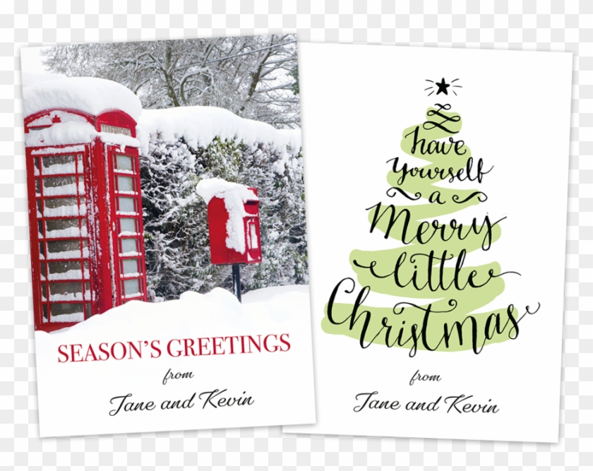 Why Not Select One Of Our Photo Christmas Cards For - London Telephone Box Snow Clipart #3623866