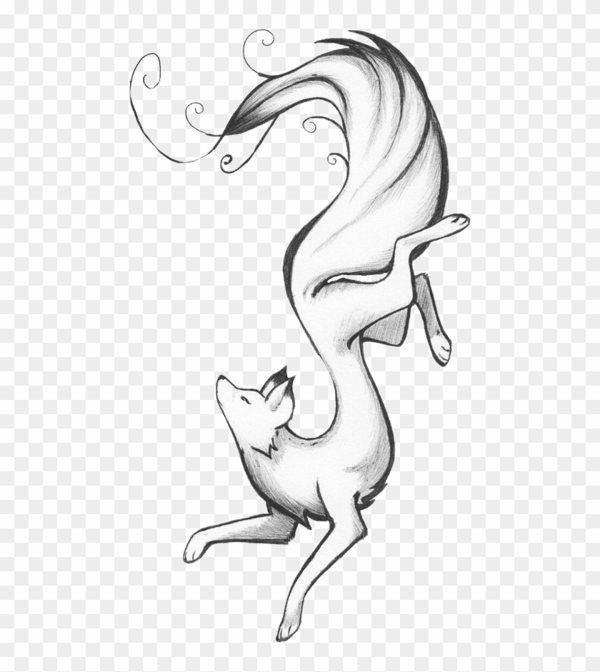 Cute Simple Mouse Drawing , Png Download - Fox Drawing Ideas Clipart #3624093