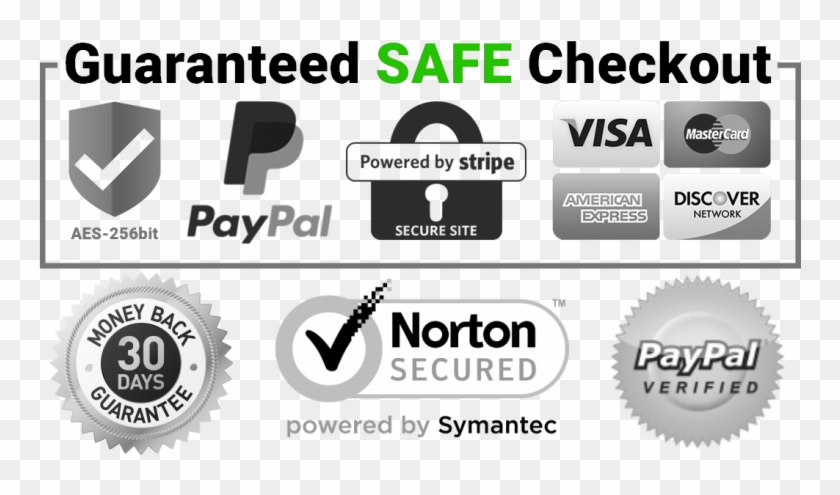 Safe Checkout - Guaranteed Safe Checkout Badge Clipart
