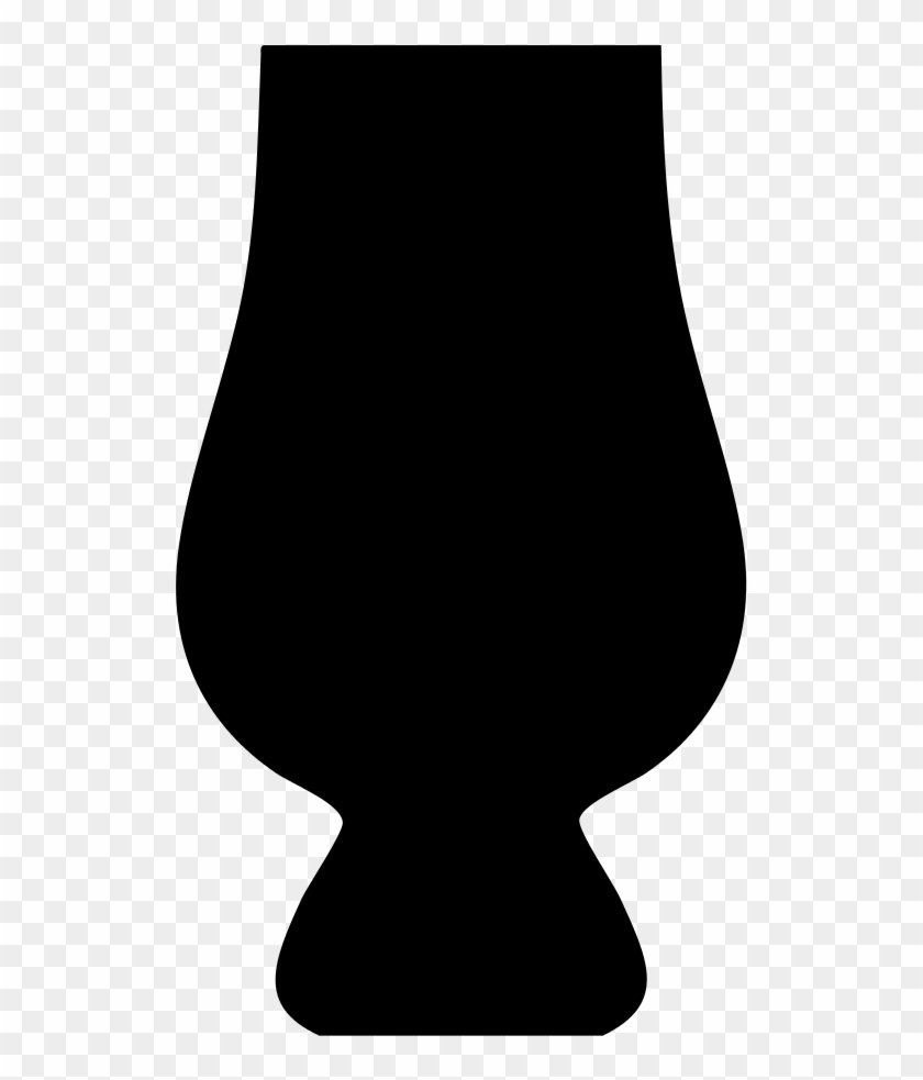Glencairn Whisky Glass Silhouette - Whisky Glass Silhouette Clipart