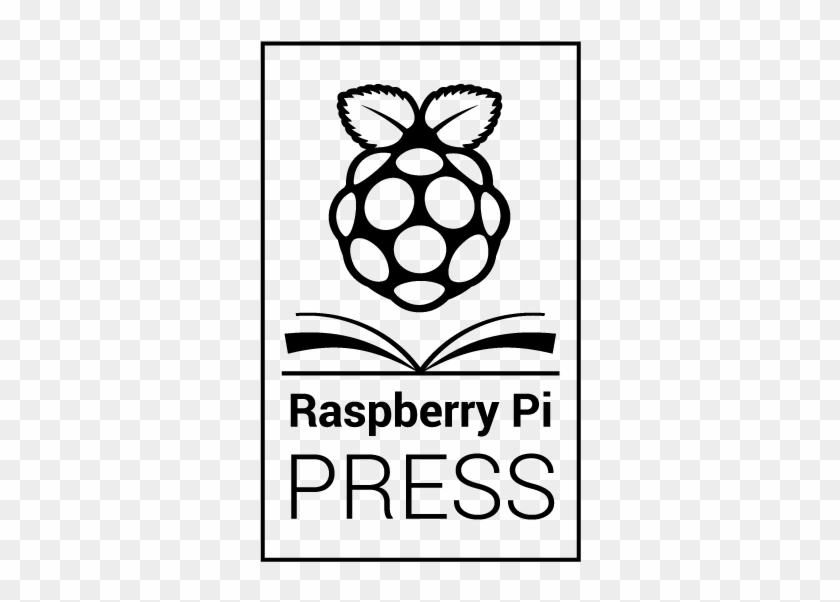 Raspberry Pi Press Mark Black Box - Raspberry Pi Logo Black And White Clipart