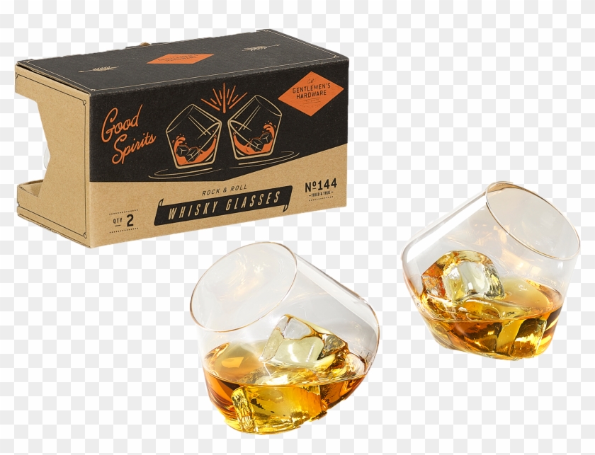 Gentleman's Hardware Rocking Whisky Glasses - Gentlemen's Hardware Whiskey Glasses Clipart