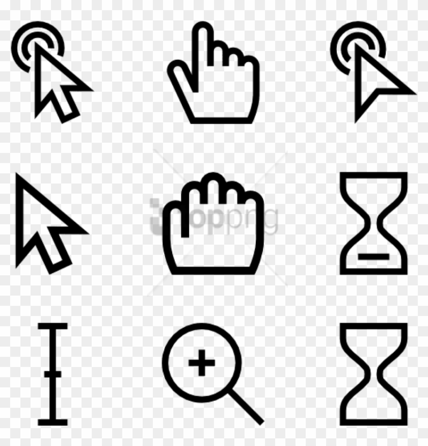 Free Png Mouse Icons Png Image With Transparent Background - Cursor Clipart