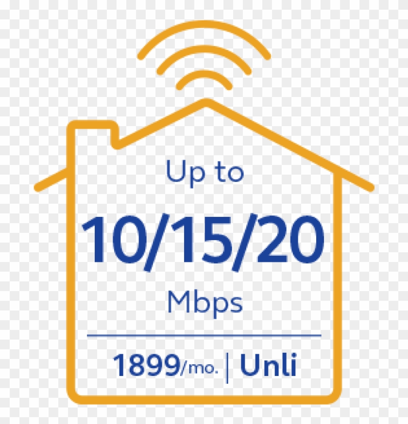 Globe At Home Plan 1899 Go Unli - Sign Clipart #3625801