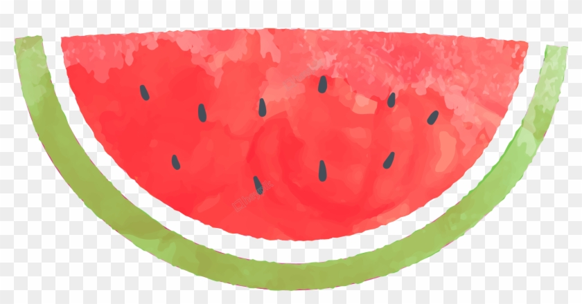 Hand Drawn Cartoon - Watercolor Summer Free Png Clipart