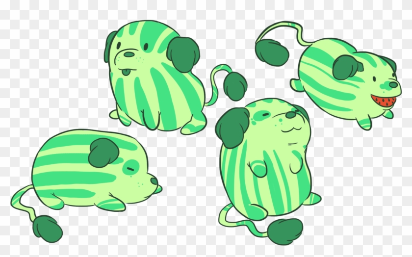 Transparent Watermelon Pups~ - Steven Universe Melon Dog Clipart