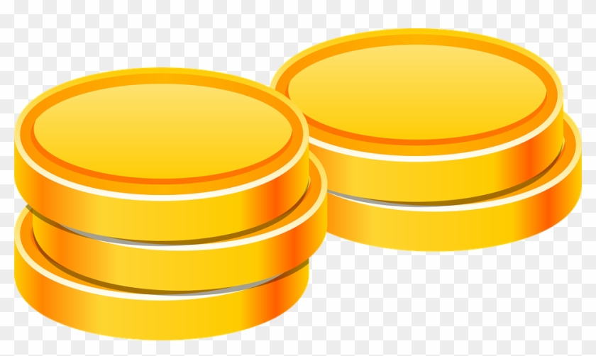 Coin Heap Gold Game Asset Lottery Luck Gamble - Circle Clipart