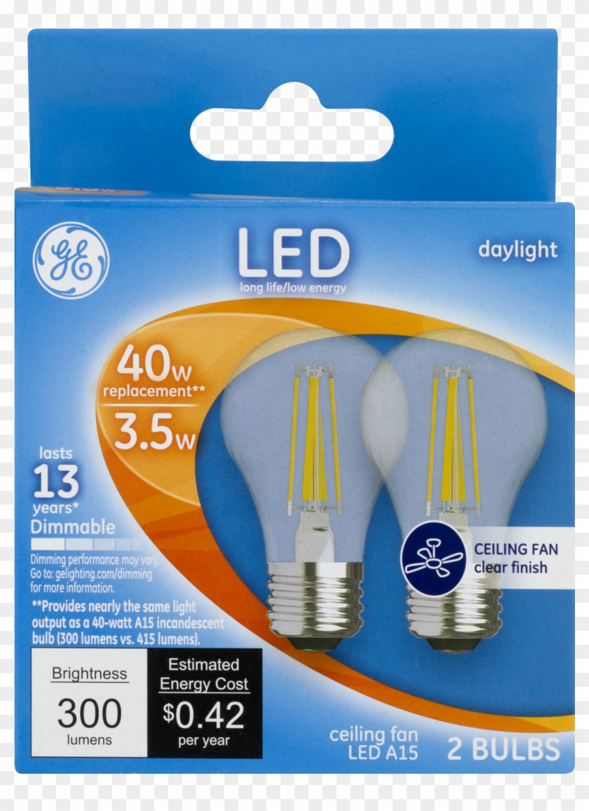 Ge Led Light Bulb 40w, - Ge Led Daylight Bulbs Clipart #3626776
