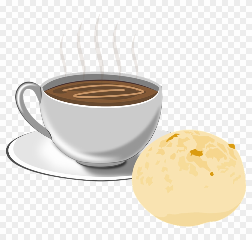 Pão De Queijo, Café, Pão, Queijo, Alimento, Manhã - Pao De Queijo Vetor Clipart