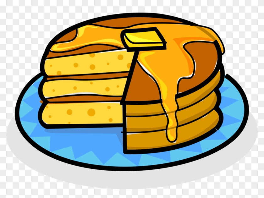 Vector Illustration Of Stack Of Breakfast Pancakes - Pancake Clip Art - Png Download #3627011