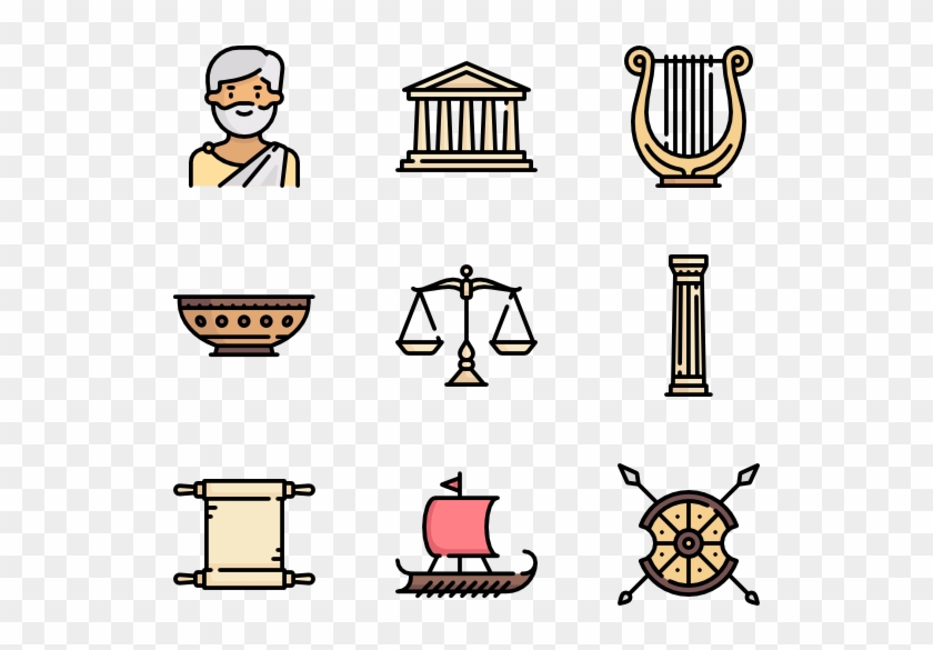 Ancient Greece - Roman Icons Clipart #3627013