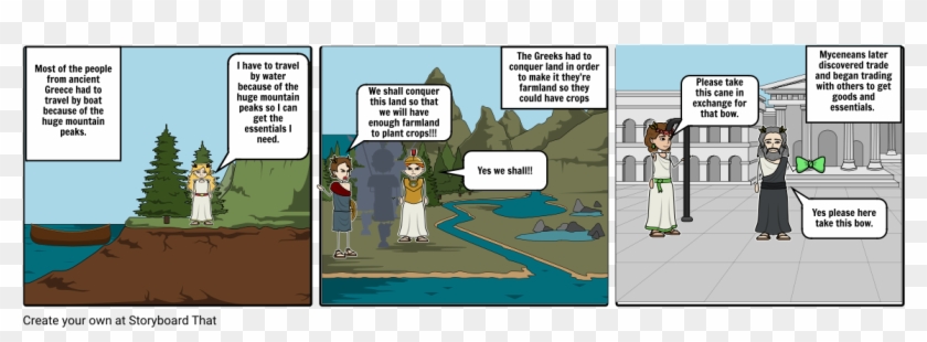 Challenges Of Ancient Greece - Cartoon Clipart