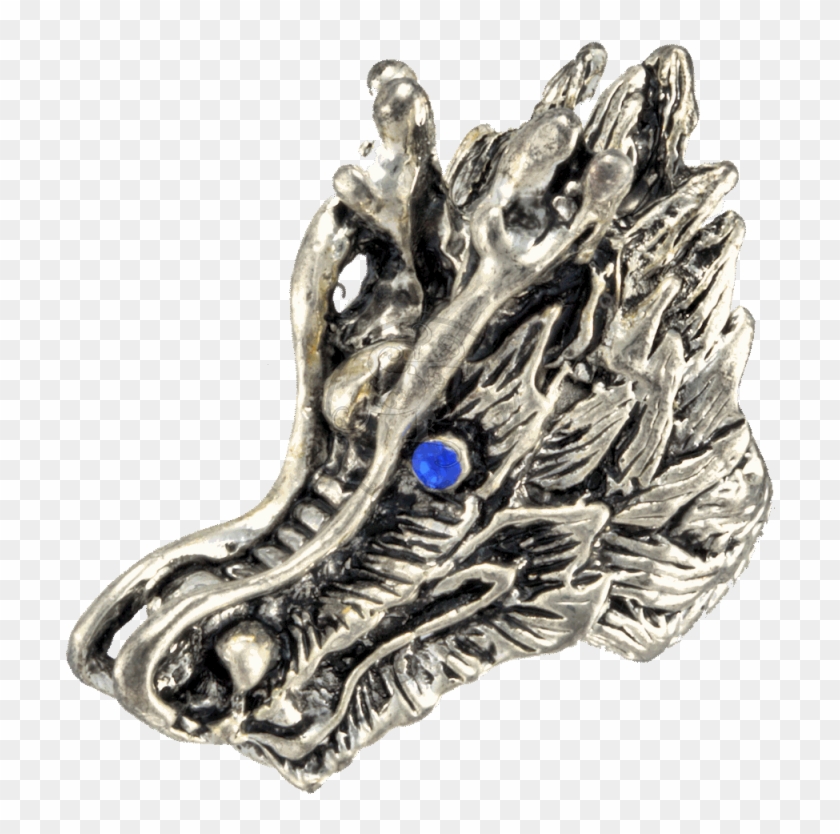 Dragon's Head Biker Skull - Pendant Clipart #3627355