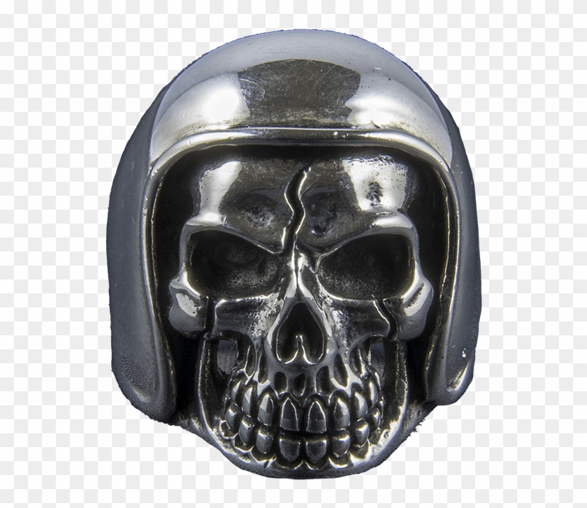 Motorcycle Helmet Skull Ring - Skull Clipart #3627400