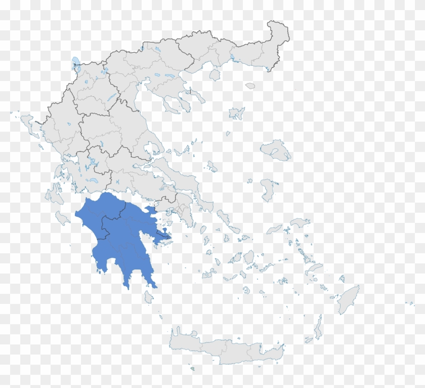Ancient Greek Cities Map Luxury Peloponnese - Greece Map Transparent Clipart