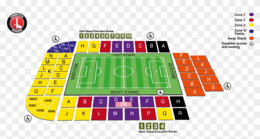 Full - Charlton Athletic Seating Plan Clipart