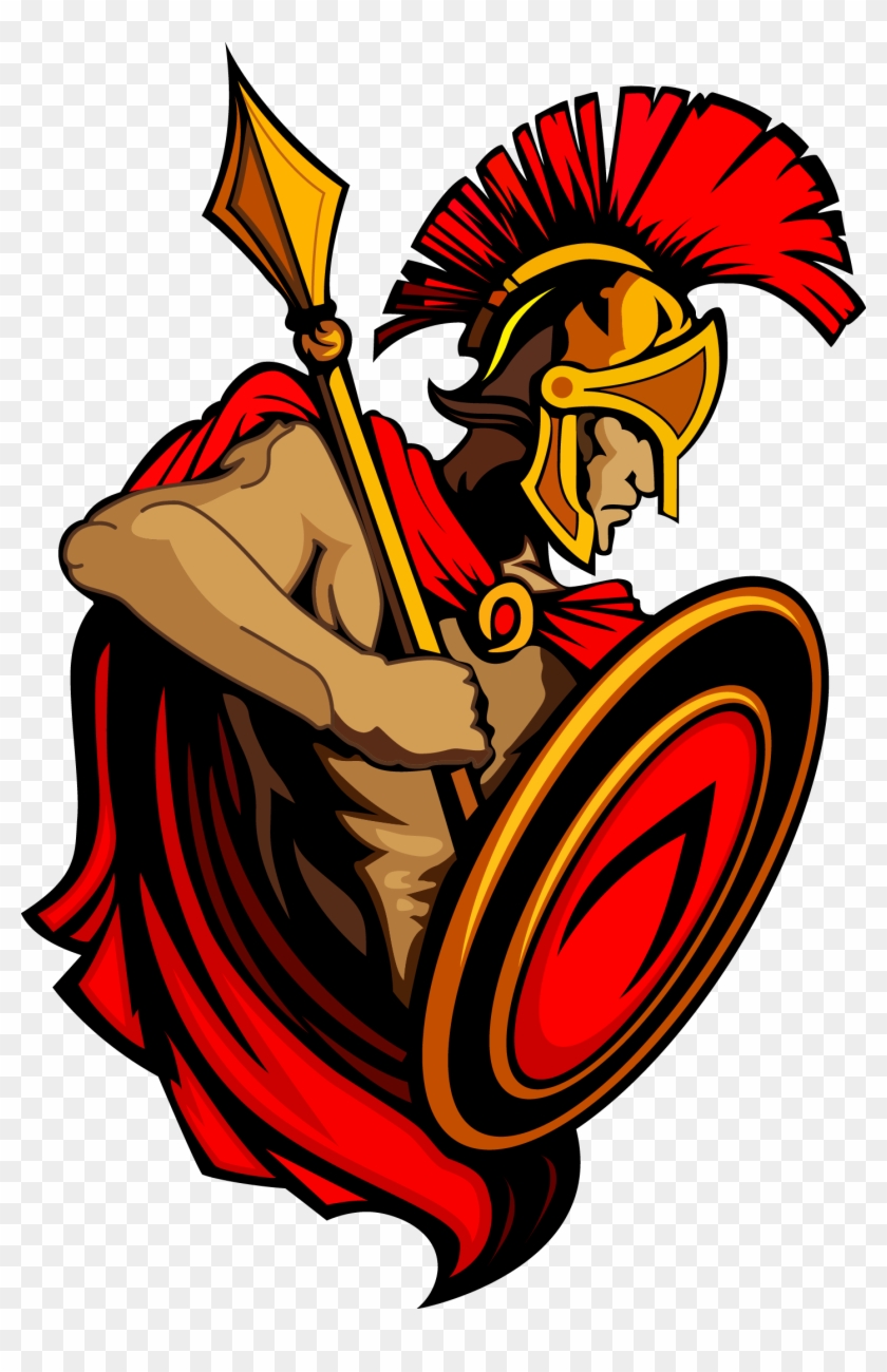 Spartan Army Ancient Greece Trojan War Clip Art - Tara High School Logo - Png Download #3627920