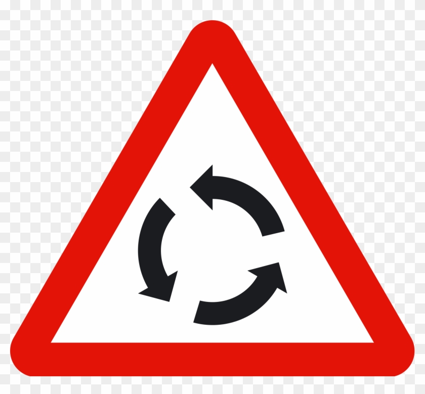 Road Sign Test - Round About Road Sign Clipart