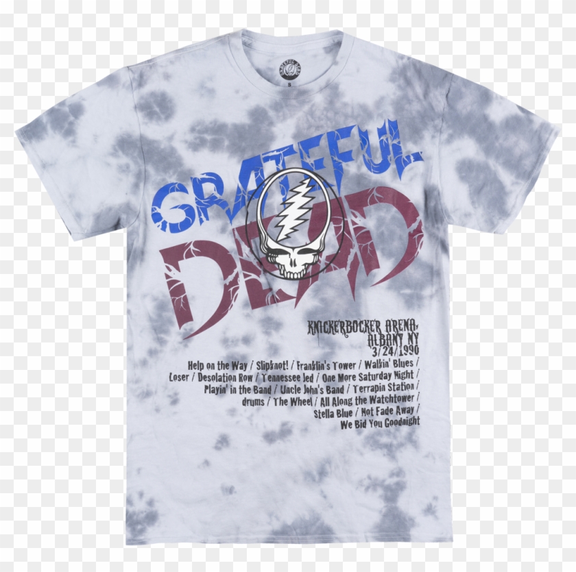 The Grateful Dead Lightening Skull Tie Dye T-shirt - Grateful Dead Clipart #3628342