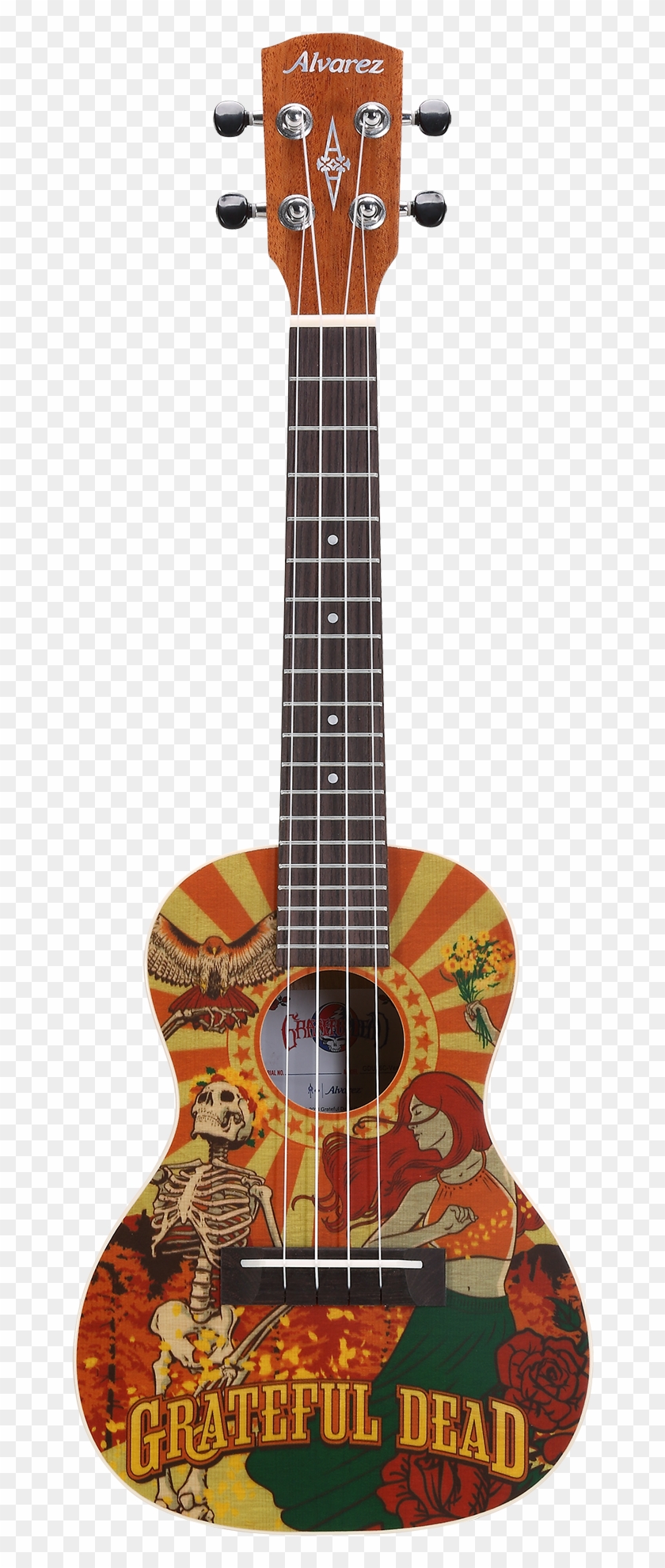The Alvarez Grateful Dead - Daisy Rock Guitar Blue Clipart #3628372