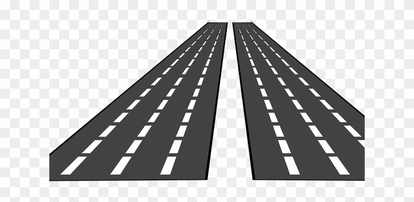 Freeway Clipart Blank Road Sign - Road Clip Art - Png Download
