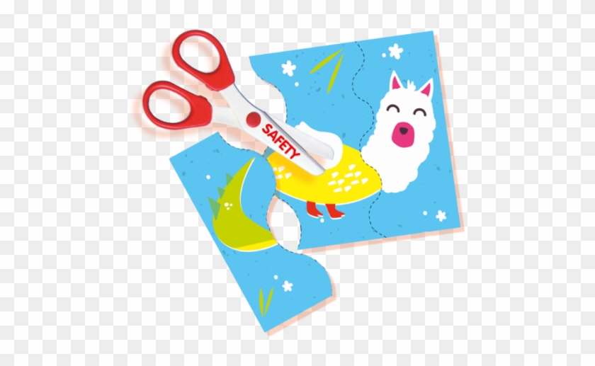 I Learn To Use Scissors - Cartoon Clipart