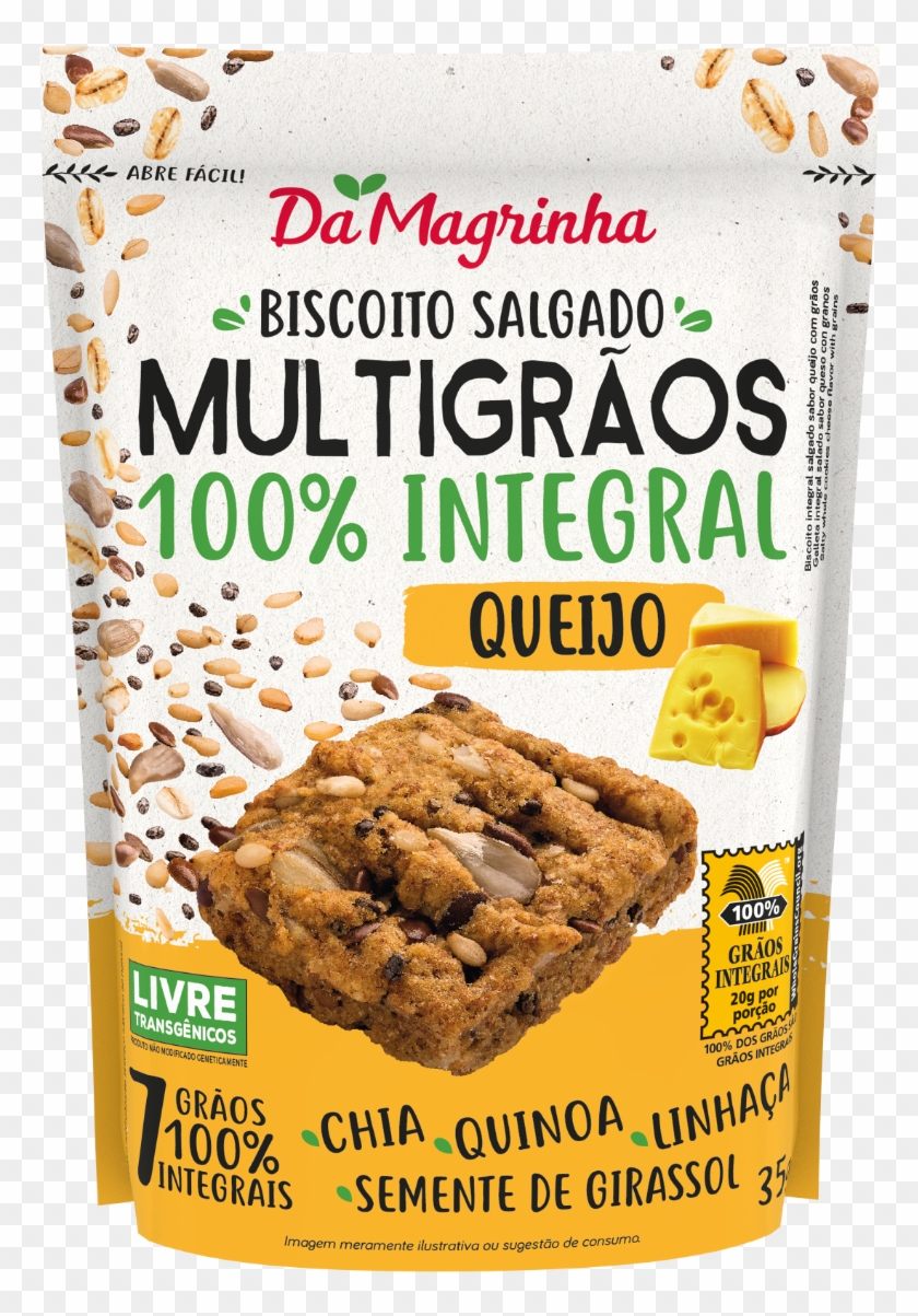 Snack Multigrãos Sabor Queijo 100% Integral - Chocolate Chip Cookie Clipart #3628928