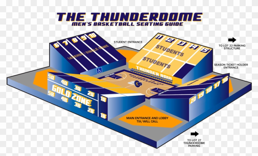 Men's Basketball Seating Guide - Ucsb Thunderdome Seating Chart Clipart