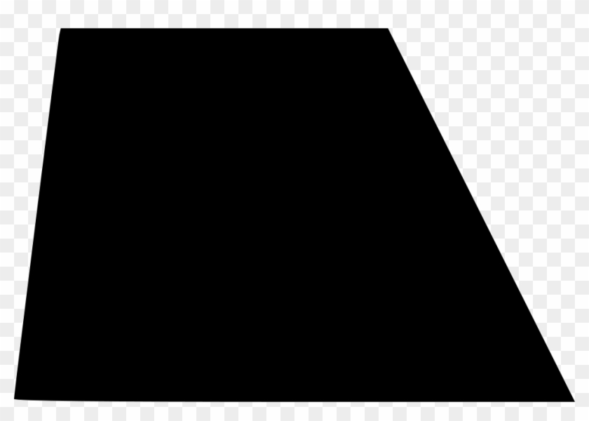 Trapezium Shape Image - Trapezoid Black Clipart
