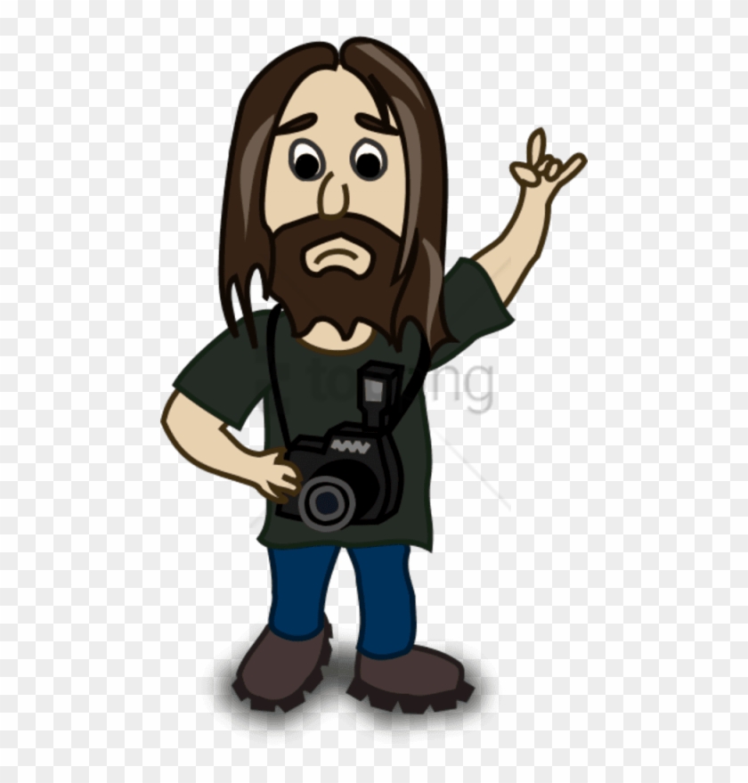 Free Png Download Cartoon Person Png Images Background - Man With Long Hair Clipart Transparent Png