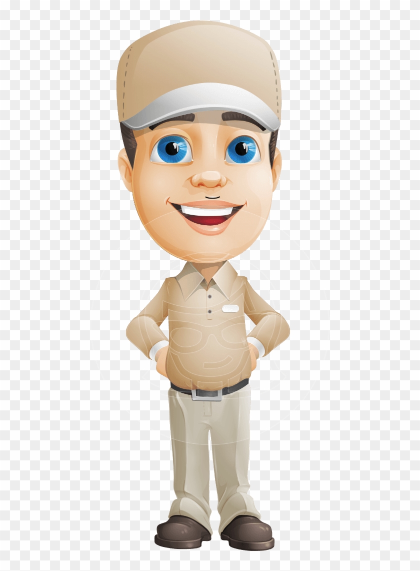 Parcel Delivery Person Cartoon Vector Character Aka - Delivery Clipart