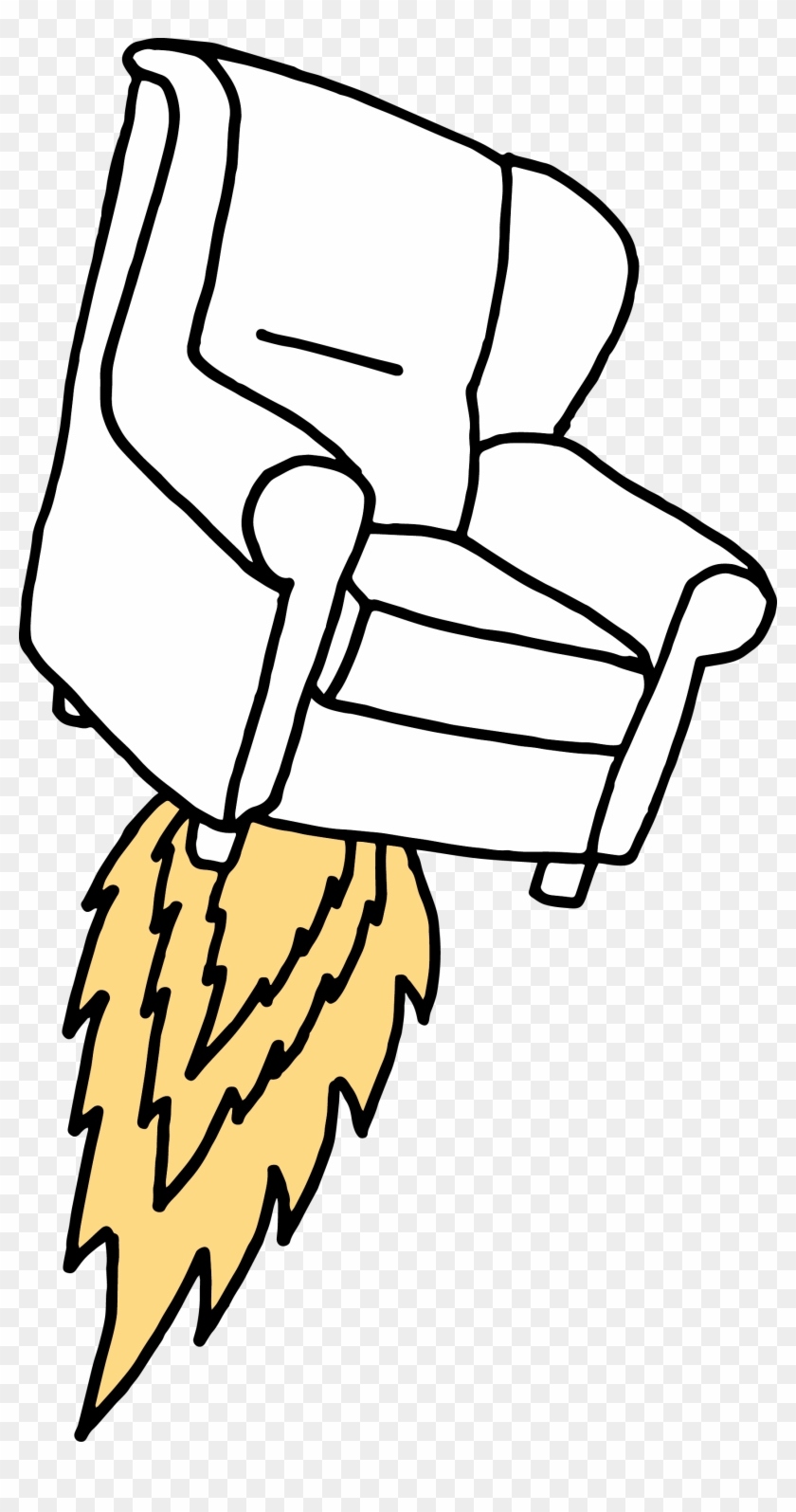 Counselling Chair With Rocket Flames Clipart #3629441