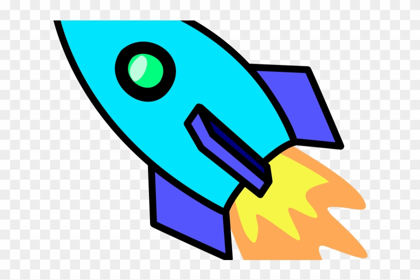Flames Clipart Rocket Thruster - Spaceship Clipart - Png Download #3629479