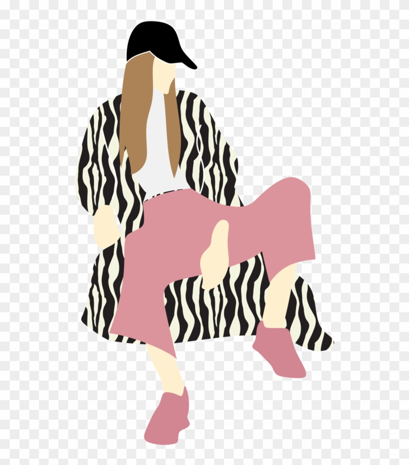 Log Collage Drawing, Person Sitting, People Sitting, - Png Scale Figures For Architecture Clipart