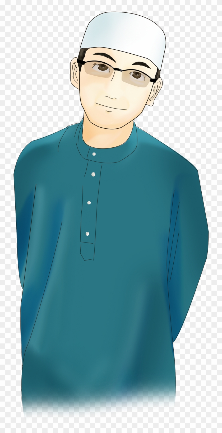 Hijab Muslim Cartoon Man Islam Free Clipart Hq Clipart - Muslim Man Cartoon Png Transparent Png