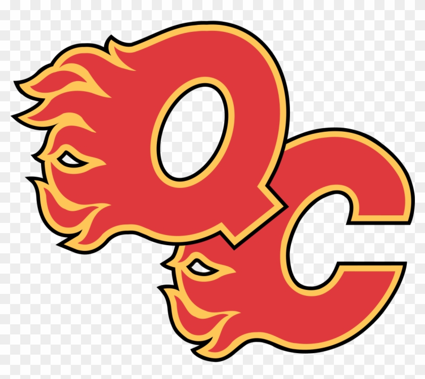 Quad City Flames - Calgary Flames Logo Png Clipart #3629846