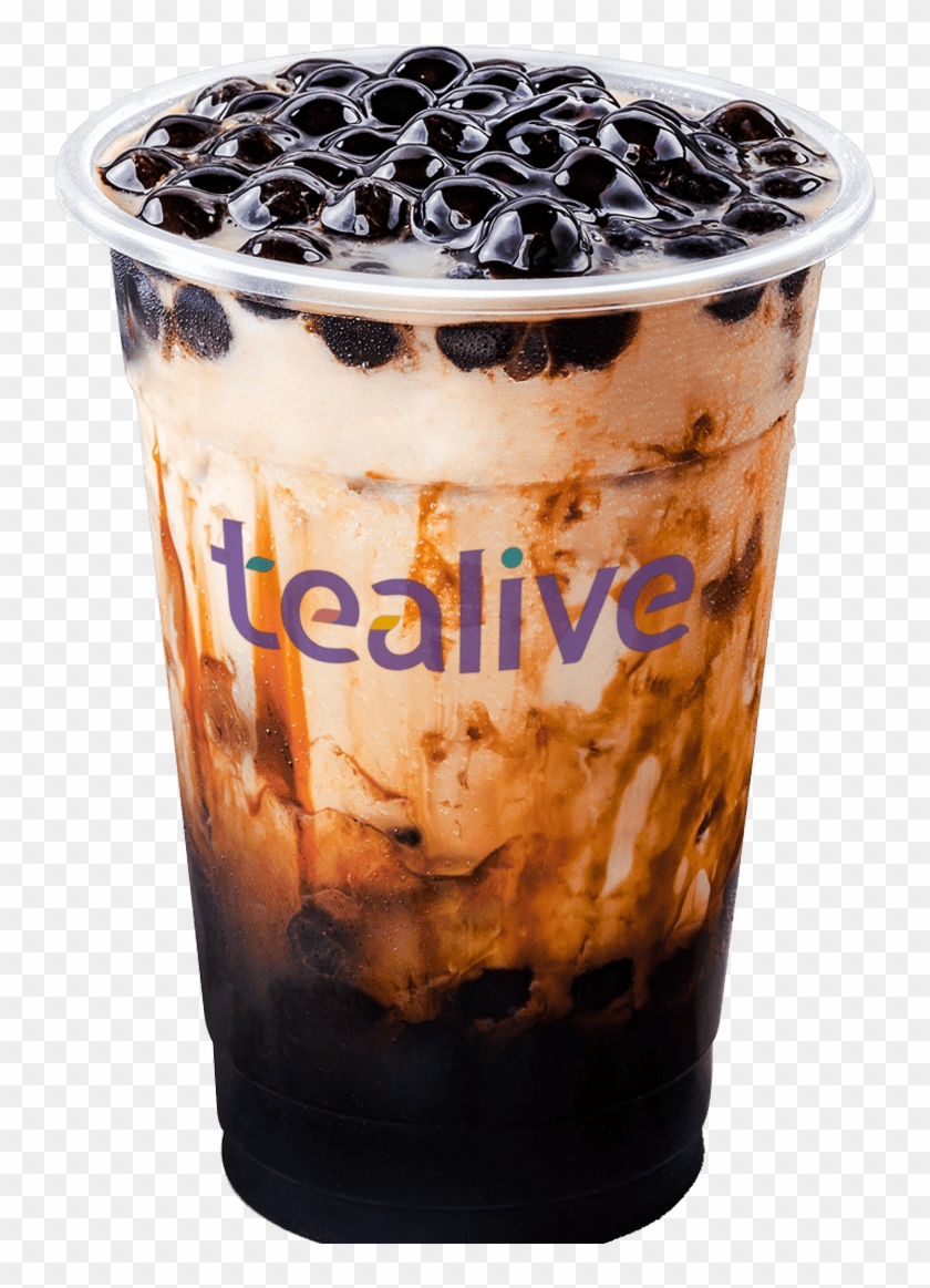 Iced Milk Tea With Warm Pearls - Tealive Pearl Milk Tea Clipart