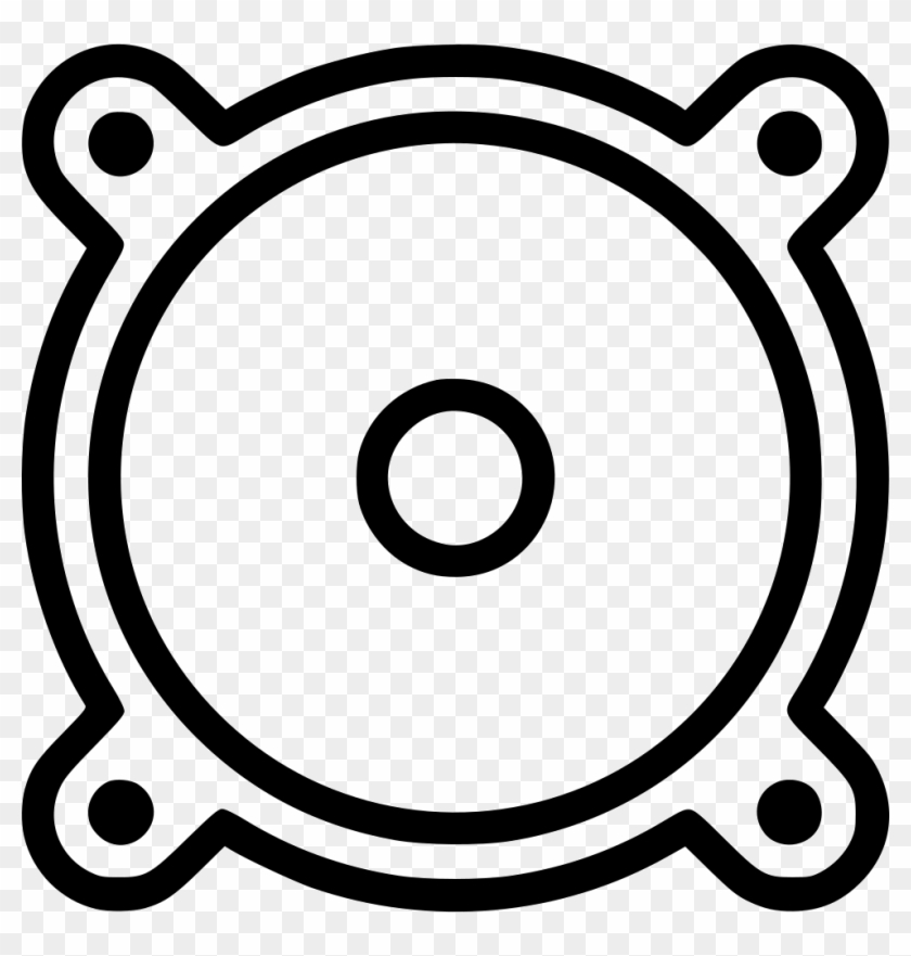 Audio Speaker Monitor Bass Music Sound Subwoofer Svg - Icon Clipart #3630666